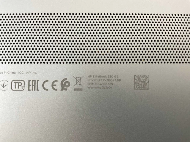 Hp elitebook 830 g8 13.3”, core(tm) i7 11th gen, 16 gb ram, 512 gb nvme laptop - afbeelding 7 van  7