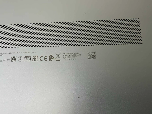 Hp elitebook 830 g8 13.3”, core(tm) i7 11th gen, 16 gb ram, 512 gb nvme laptop - afbeelding 7 van  7
