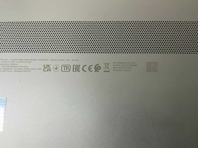 Hp elitebook 830 g8 13.3”, core(tm) i7 11th gen, 16 gb ram, 512 gb nvme laptop - afbeelding 7 van  7