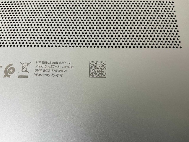 Hp elitebook 830 g8 13.3, core(tm) i7 11th gen, 16 gb ram, 512 gb nvme laptop - afbeelding 8 van  8
