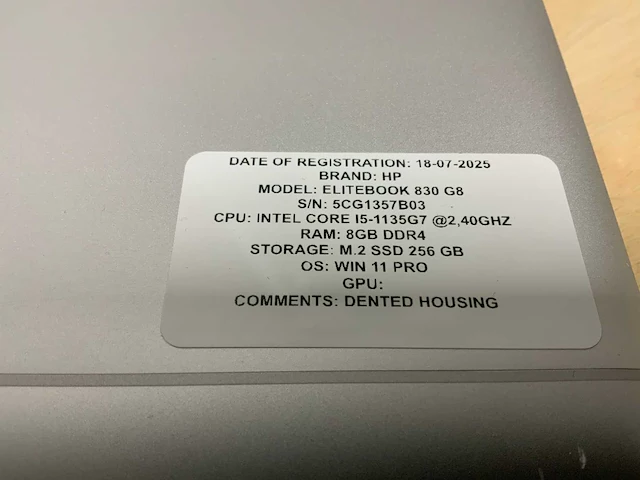 Hp elitebook 830 g8 laptop - afbeelding 3 van  10