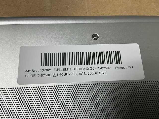 Hp elitebook 840 g5 - i5-8250u laptop - afbeelding 3 van  4