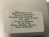 Hp elitebook 840 g5 (i7-gen8) laptop (3x) - afbeelding 3 van  11