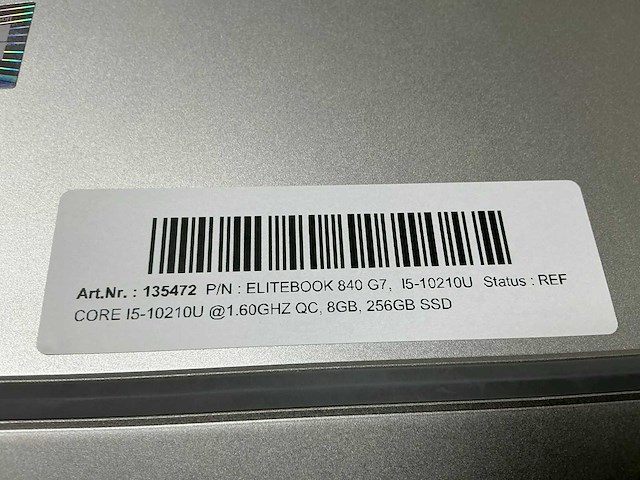 Hp elitebook 840 g7, i5-10210u laptop - afbeelding 4 van  5