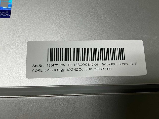 Hp elitebook 840 g7, i5-10210u laptop - afbeelding 3 van  4