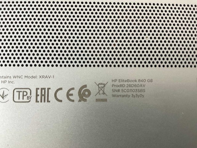 Hp elitebook 840 g8 14”, core(tm) i5 11th gen, 16 gb ram, 512 gb nvme laptop - afbeelding 7 van  7