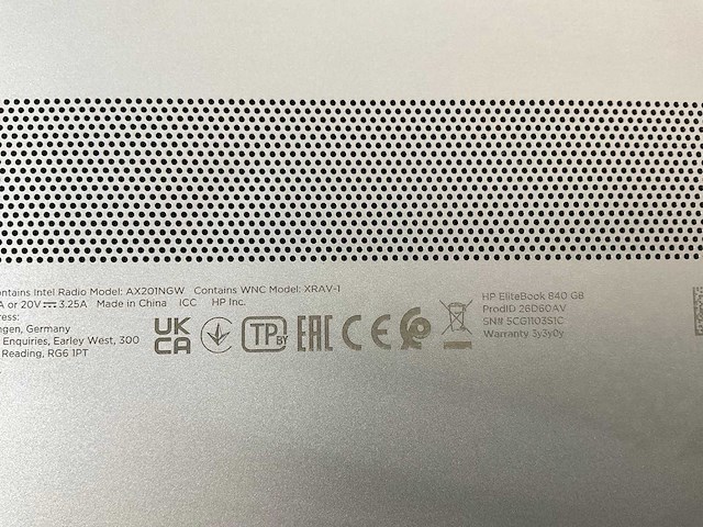 Hp elitebook 840 g8 14”, core(tm) i5 11th gen, 16 gb ram, no hdd laptop - afbeelding 7 van  7