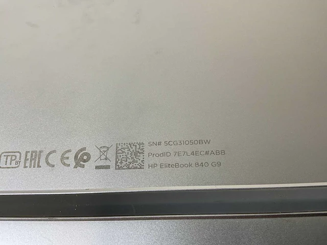 Hp elitebook 840 g9 14”, core(tm) i7 12th gen, 32 gb ram, 512 gb nvme laptop - afbeelding 7 van  7