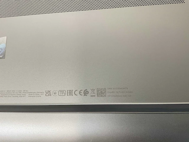 Hp elitebook 840 g9 14”, core(tm) i7 12th gen, 32 gb ram, 512 gb nvme laptop - afbeelding 7 van  7