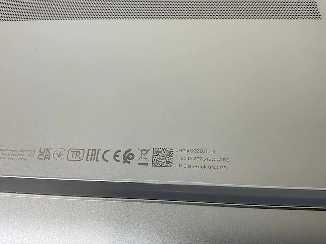 Hp elitebook 840 g9 14”, core(tm) i7 12th gen, 32 gb ram, 512 gb nvme laptop - afbeelding 7 van  7