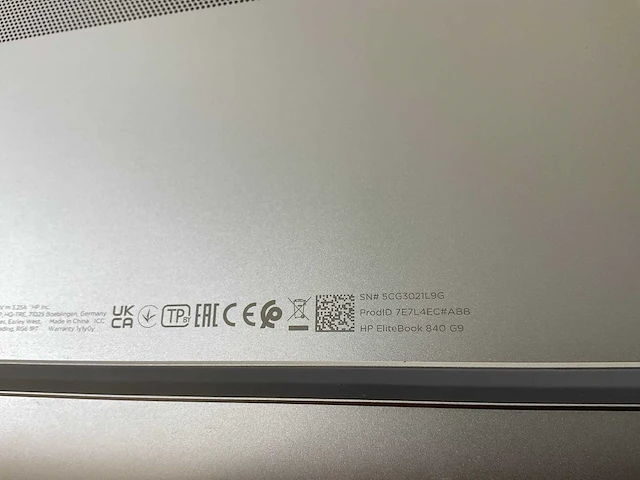 Hp elitebook 840 g9 14”, core(tm) i7 12th gen, 32 gb ram, 512 gb nvme laptop - afbeelding 7 van  7
