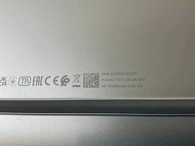 Hp elitebook 840 g9 14”, core(tm) i7 12th gen, 32 gb ram, 512 gb nvme laptop - afbeelding 7 van  7