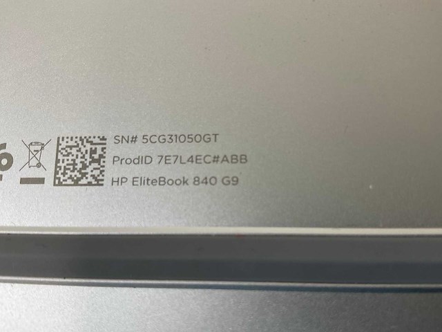 Hp elitebook 840 g9 14”, core(tm) i7 12th gen, 32 gb ram, 512 gb nvme laptop - afbeelding 7 van  7