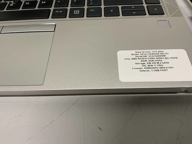 Hp elitebook 845 g7 laptop - afbeelding 1 van  9