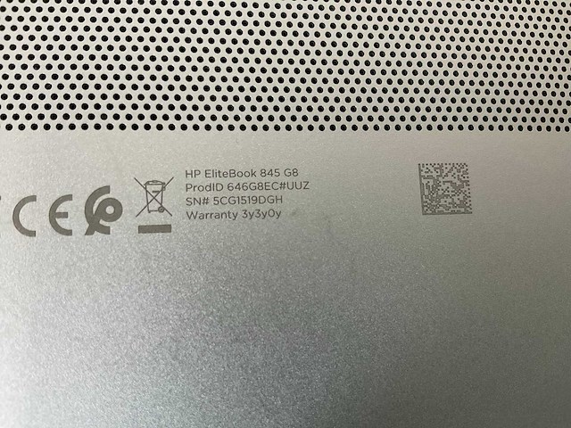 Hp elitebook 845 g8 14”, amd ryzen 3 pro 5450u, 16 gb ram, 256 gb nvme laptops (2x) - afbeelding 8 van  16