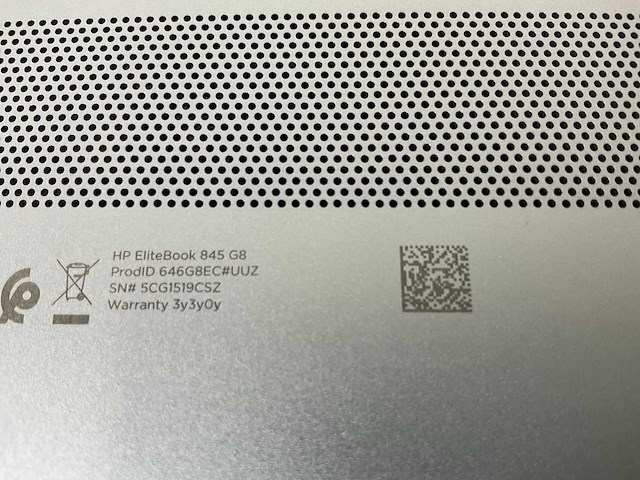 Hp elitebook 845 g8 14”, amd ryzen 3 pro 5450u, 16 gb ram, 256 gb nvme laptops (2x) - afbeelding 16 van  16