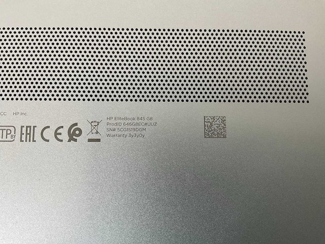 Hp elitebook 845 g8 14”, amd ryzen 3 pro 5450u, 16 gb ram, 256 gb nvme laptops (2x) - afbeelding 16 van  16