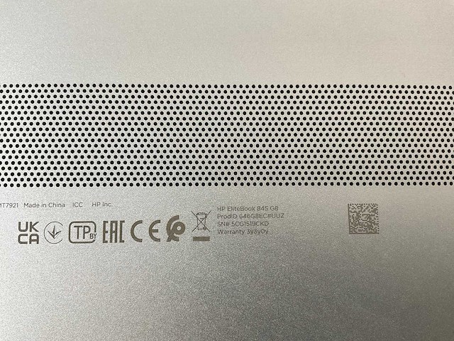 Hp elitebook 845 g8 14”, amd ryzen 3 pro 5450u, 16 gb ram, 256 gb nvme laptops (2x) - afbeelding 15 van  16