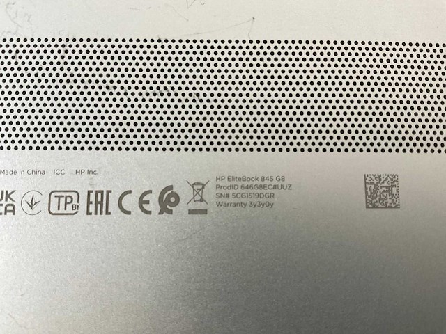 Hp elitebook 845 g8 14”, amd ryzen 3 pro 5450u, 16 gb ram, 256 gb nvme laptops (2x) - afbeelding 7 van  15