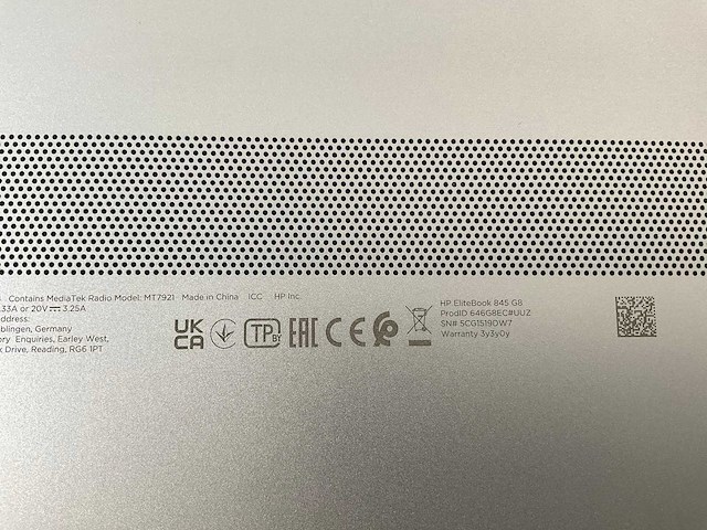 Hp elitebook 845 g8 14”, amd ryzen 3 pro 5450u, 16 gb ram, 256 gb nvme laptops (2x) - afbeelding 14 van  15