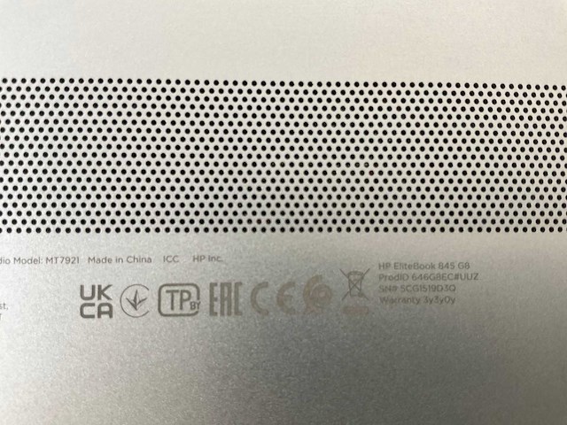 Hp elitebook 845 g8 14”, amd ryzen 3 pro 5450u, 16 gb ram, 256 gb nvme laptops (2x) - afbeelding 7 van  15