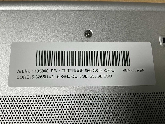 Hp elitebook 850 g6 i5-8265u laptop - afbeelding 3 van  4