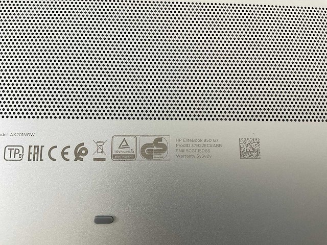 Hp elitebook 850 g7 15,5”, core(tm) i7 10th gen, 16 gb ram, 512 gb nvme laptop - afbeelding 7 van  8