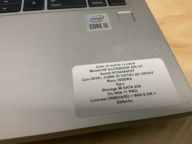 Hp elitebook 850 g7 laptop - afbeelding 2 van  8