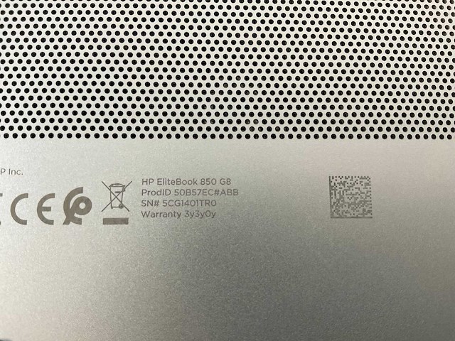 Hp elitebook 850 g8 15,5”, core(tm) i7 11th gen, 16 gb ram, 512 gb nvme laptop - afbeelding 7 van  7
