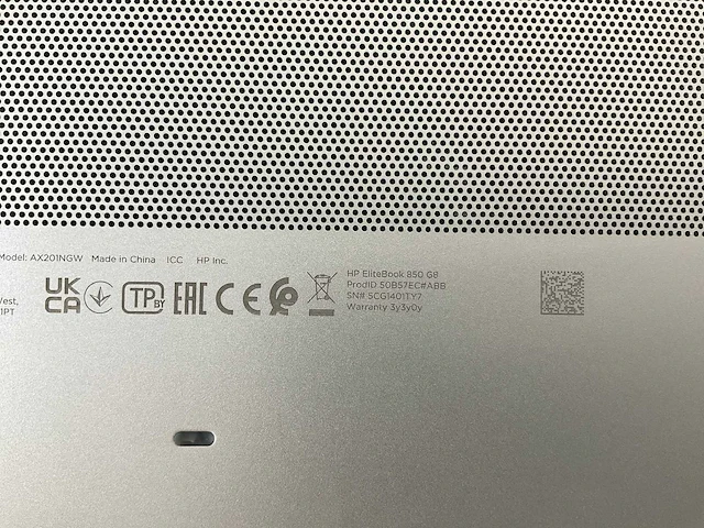 Hp elitebook 850 g8 15.6”, core(tm) i7 11th gen, 16 gb ram, 512 gb nvme laptop - afbeelding 7 van  7