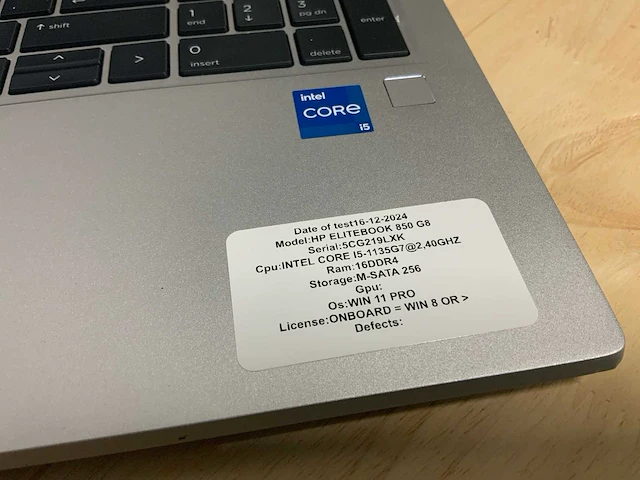 Hp elitebook 850 g8 laptop - afbeelding 2 van  7