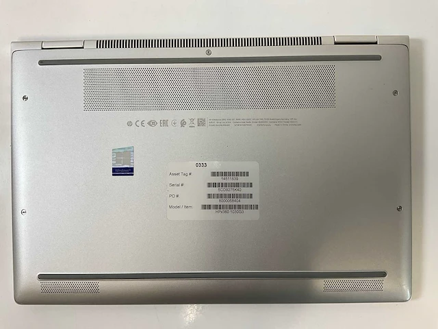 Hp elitebook x360 1030 g3 13.3”, core(tm) i7 8th gen, 16 gb ram, 512 gb nvme laptop - afbeelding 6 van  7
