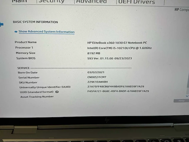 Hp elitebook x360 1030 g7 laptop - afbeelding 9 van  9