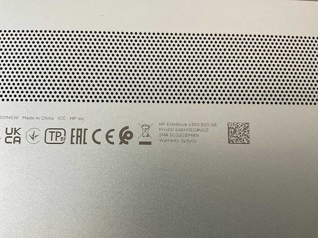 Hp elitebook x360 830 g8 13,2”, core(tm) i5 11th gen, 16 gb ram, 512 gb nvme laptop - afbeelding 7 van  7