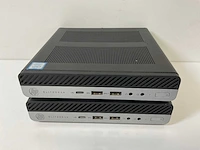 Hp elitedesk 800 g4 dm 65w, core(tm) i5 8th gen, 8 gb ram, 512 gb nvme mini desktops (2x) - afbeelding 1 van  10