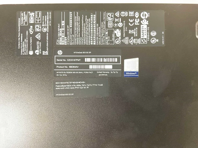 Hp elitedesk 800 g5 sff, core(tm) i5 9th gen, 16 gb ram, 512 gb nvme mini desktop (2x) - afbeelding 3 van  11
