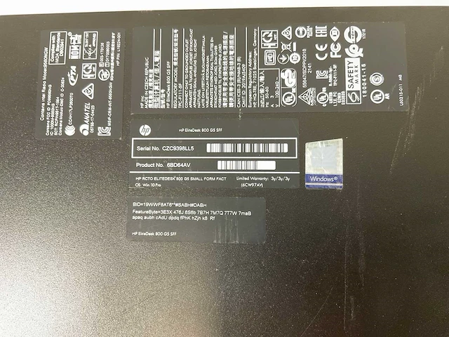 Hp elitedesk 800 g5 sff, core(tm) i5 9th gen, 16 gb ram, 512 gb nvme mini desktop (2x) - afbeelding 4 van  12