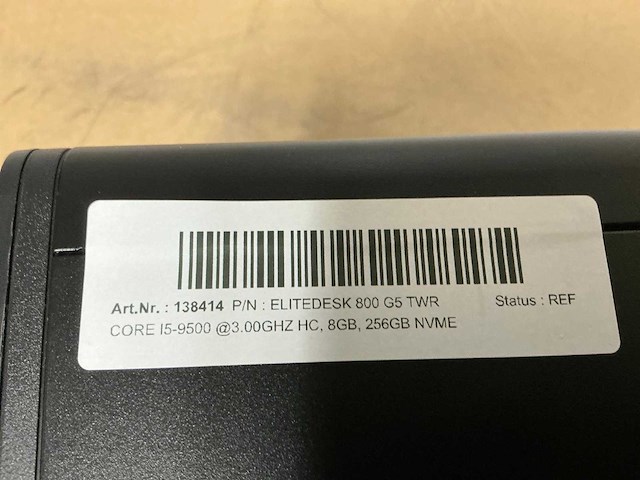 Hp elitedesk 800 g5 twr computersysteem - afbeelding 5 van  6