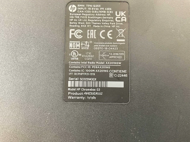 Hp g3, core(tm) i7 10th gen, 32 gb ram, 128 gb ssd chromeboxes (4x) - afbeelding 9 van  9
