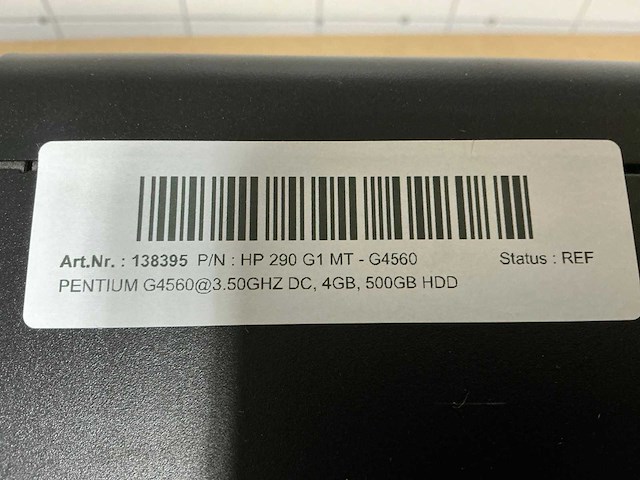 Hp hp 290 g1 mt - g4560 desktop - afbeelding 5 van  6
