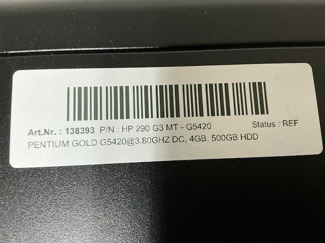 Hp hp 290 g3 mt - g5420 desktop - afbeelding 5 van  5