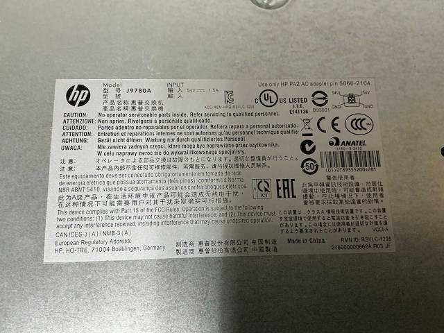 Hp j9780a netwerkapperatuur - afbeelding 3 van  4