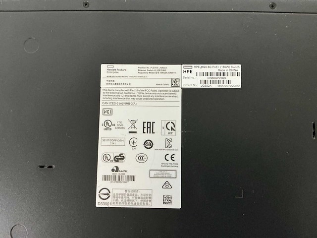 Hp jg922a 8-port 10/100 gigabit switch - afbeelding 2 van  2