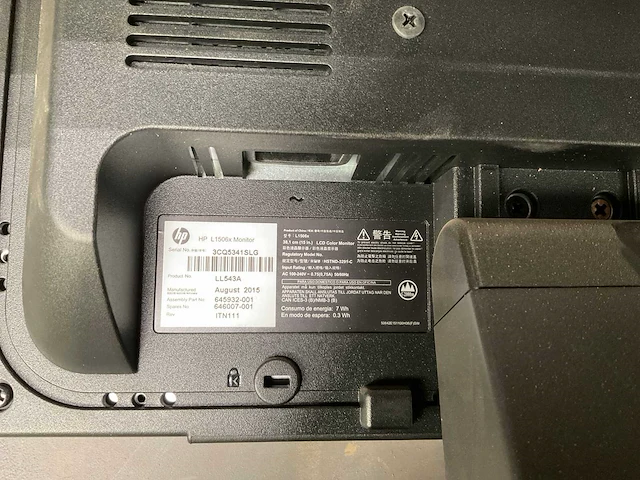 Hp l1506x monitor - afbeelding 3 van  3