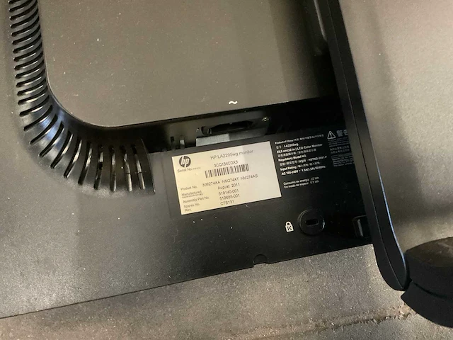 Hp la2205wg monitor (5x) - afbeelding 5 van  5