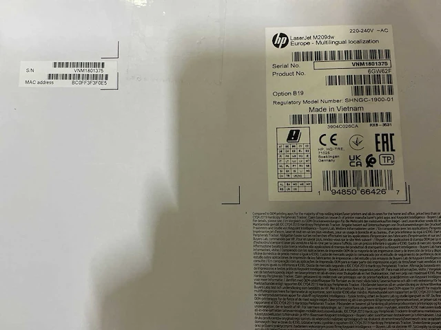 Hp laserjet m209dw printer - afbeelding 2 van  2