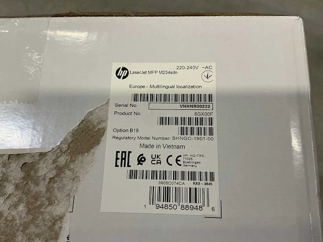 Hp laserjet mfp m234sdn printer - afbeelding 2 van  2