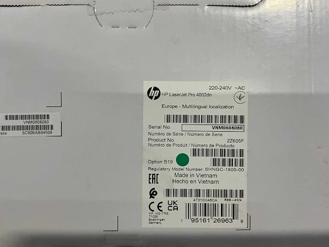 Hp laserjet pro 4002dn printer - afbeelding 2 van  2