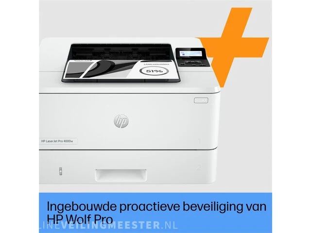 Hp laserjet pro 4002dwe laserprinter (zwart/wit) a4 - afbeelding 3 van  5