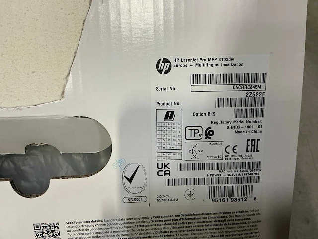 Hp laserjet pro mfp 4102dw - afbeelding 2 van  2